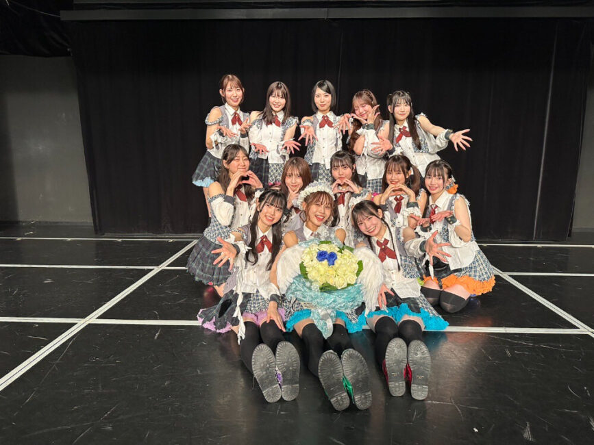 青海ひな乃生誕祭後のチームE集合写真