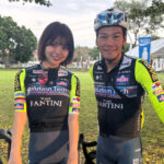 新城幸也選手と2ショット写真で笑顔の荒野姫楓