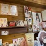 佐世保バーガーKORON店内の池田楓（SKE48）グッズ展示