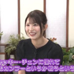 「シネマアワー」公式X動画に出演し笑顔で語るSKE48青木莉樺