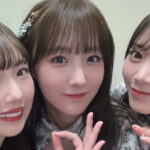 SKE48 6期生の井田玲音名、熊崎晴香、鎌田菜月が13周年を祝う集合写真