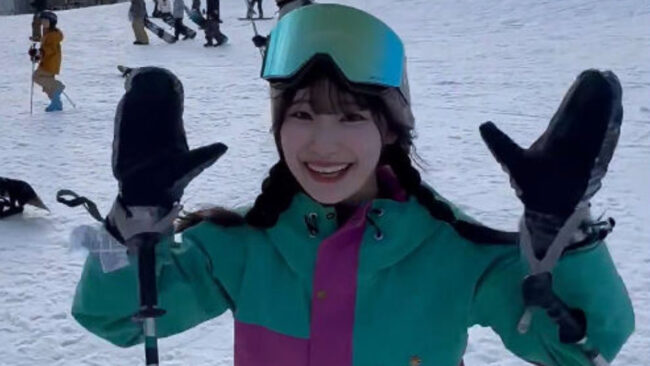 SKE48倉島杏実 1/24放送CBCテレビ「花咲かタイムズ」にスキー関連でVTR出演