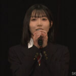 チームE「RESET」公演終了後、活動再開の挨拶をする中坂美祐